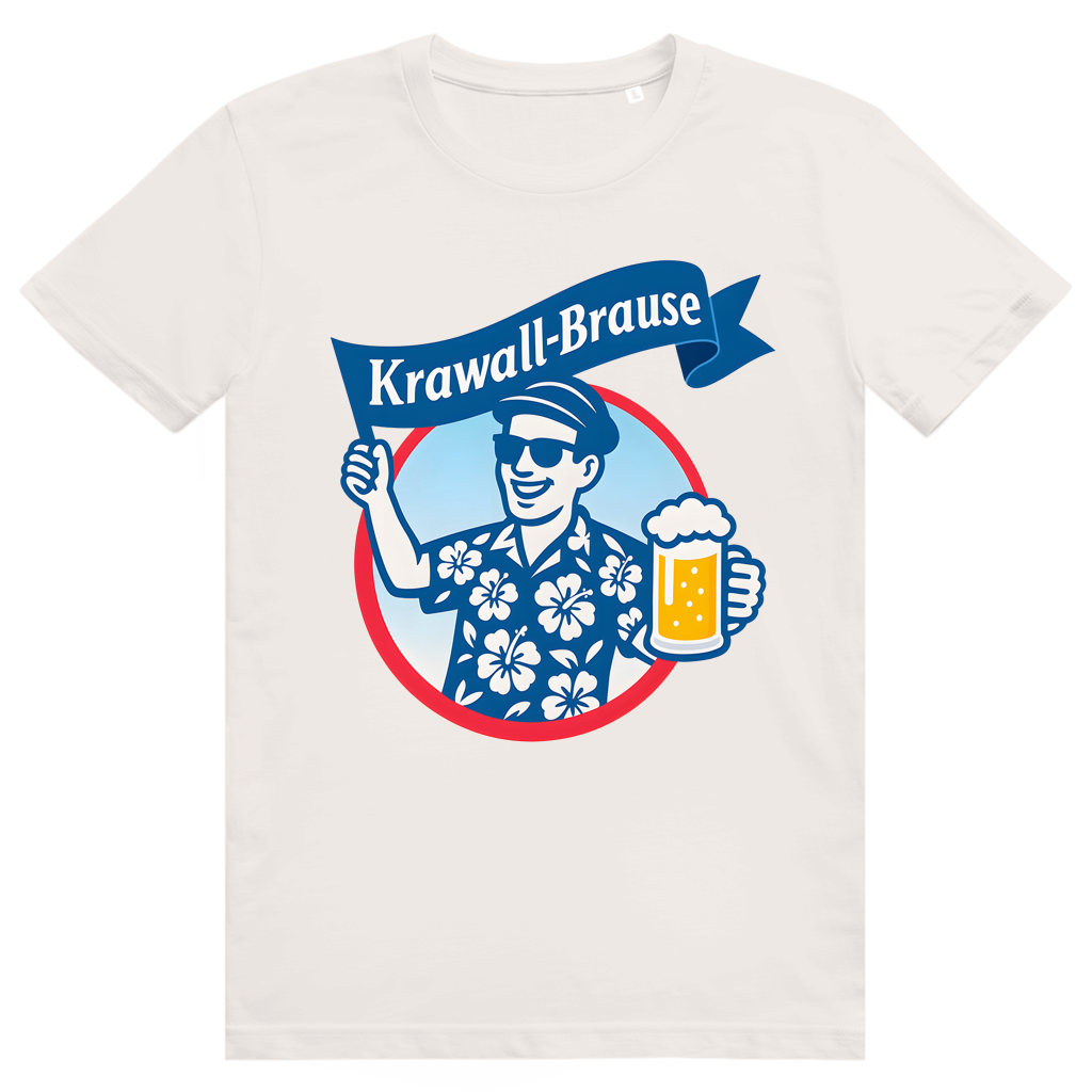 Krawallbrause (Mann) - Lustiges Bier Meme - Premium Bio Unisex T-Shirt
