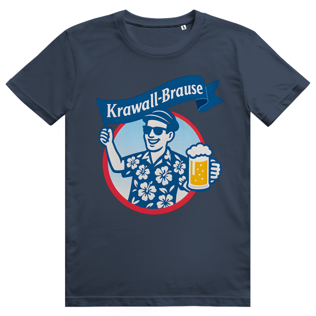 Krawallbrause (Mann) - Lustiges Bier Meme - Premium Bio Unisex T-Shirt