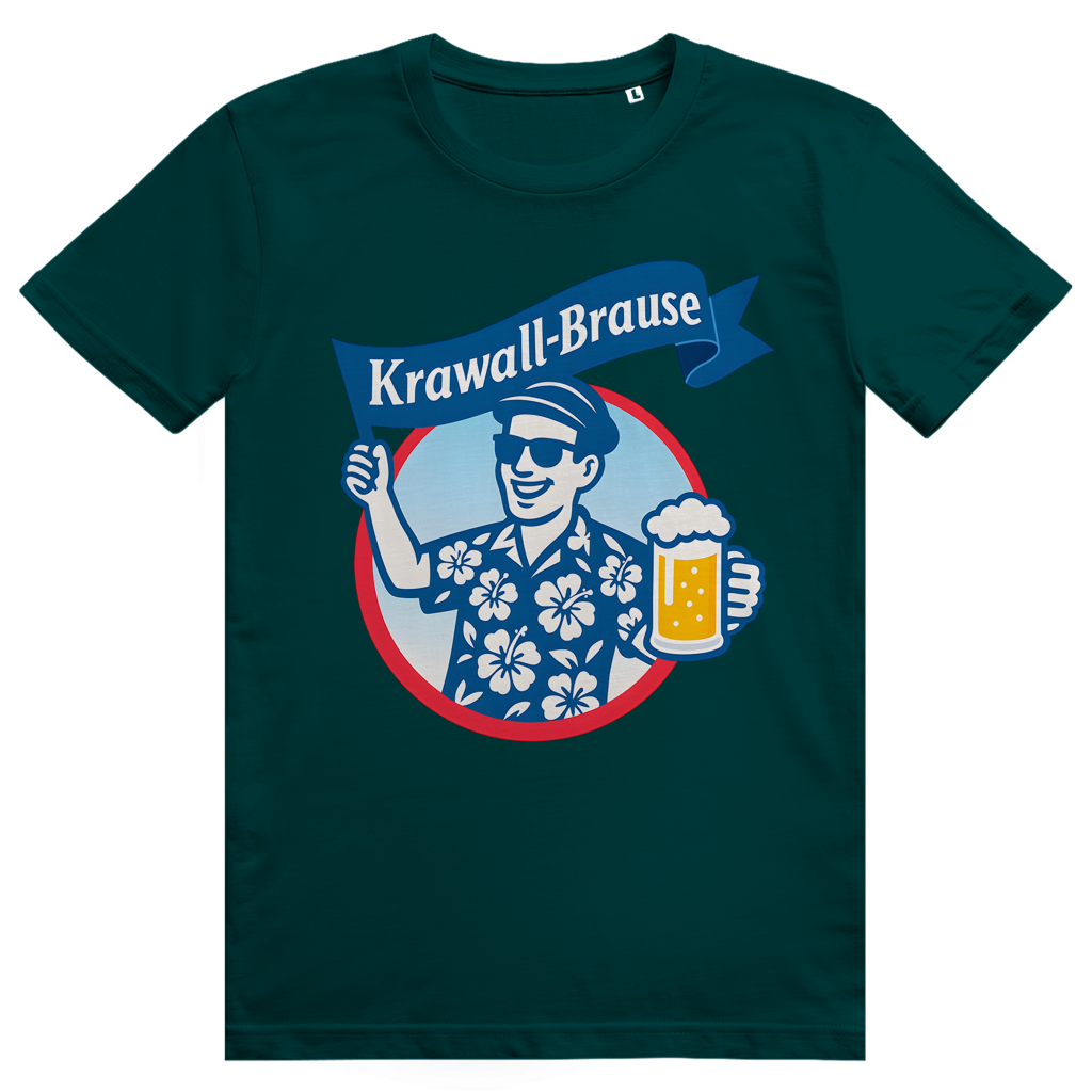 Krawallbrause (Mann) - Lustiges Bier Meme - Premium Bio Unisex T-Shirt