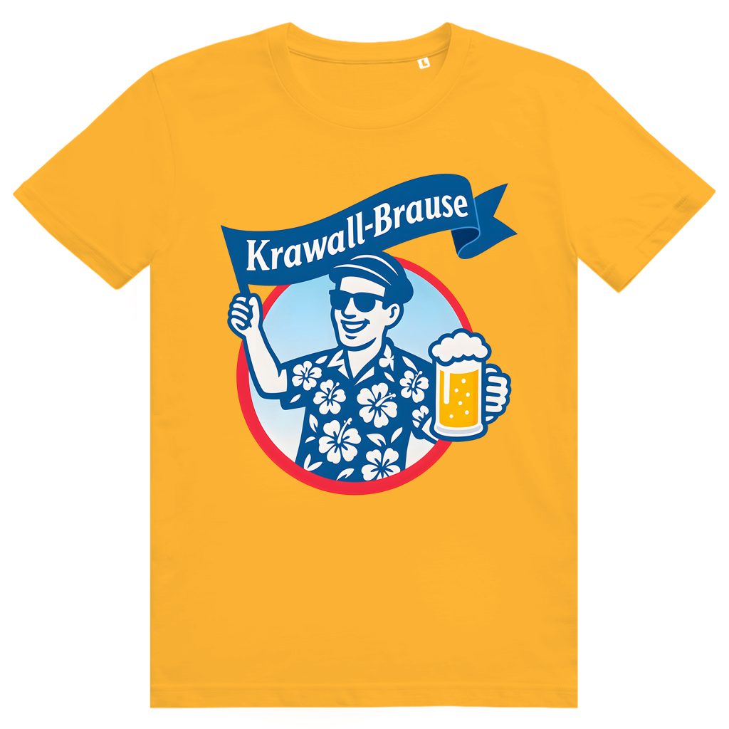 Krawallbrause (Mann) - Lustiges Bier Meme - Premium Bio Unisex T-Shirt