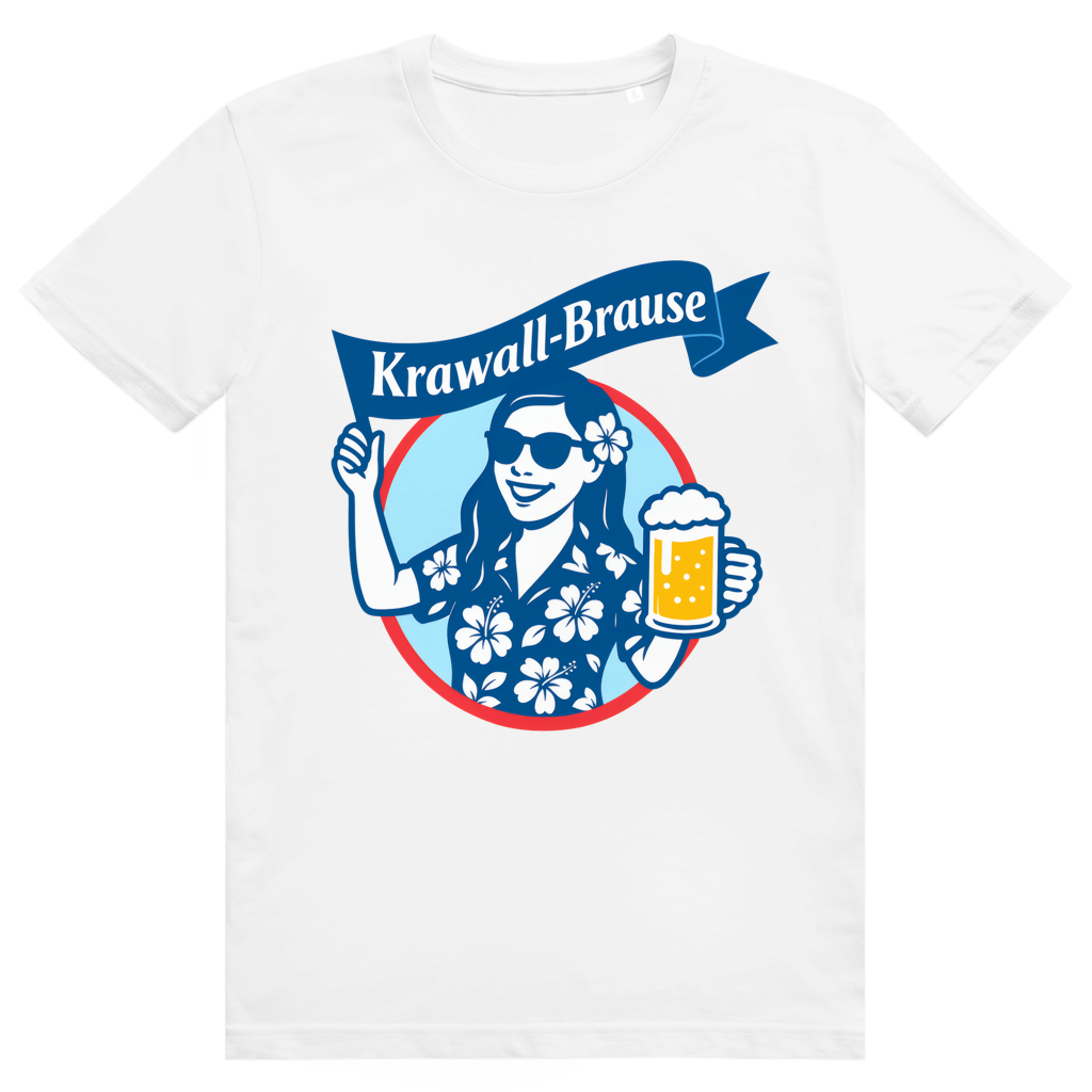 Krawallbrause (Frau) - Lustiges Bier Meme - Premium Bio Unisex T-Shirt