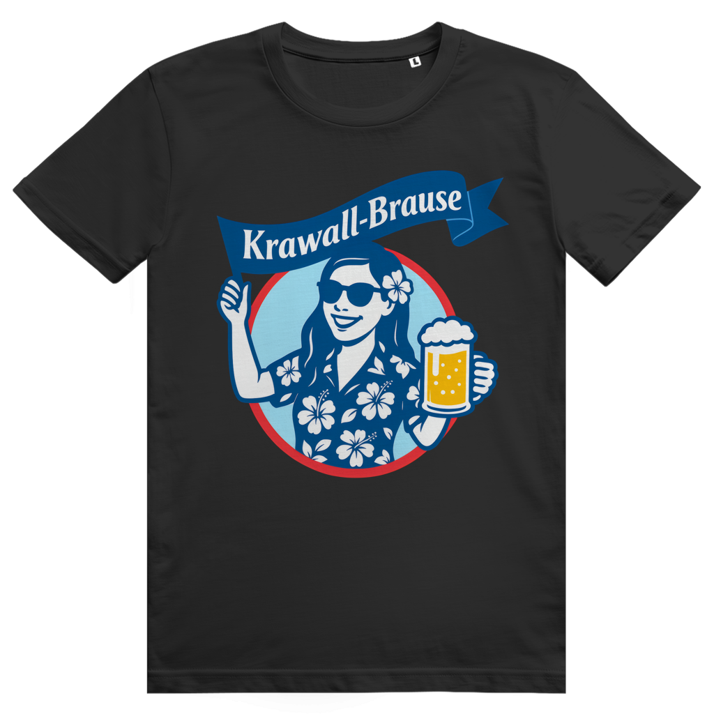 Krawallbrause (Frau) - Lustiges Bier Meme - Premium Bio Unisex T-Shirt