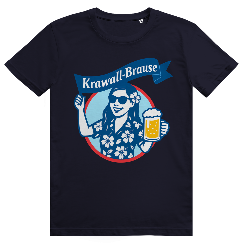 Krawallbrause (Frau) - Lustiges Bier Meme - Premium Bio Unisex T-Shirt