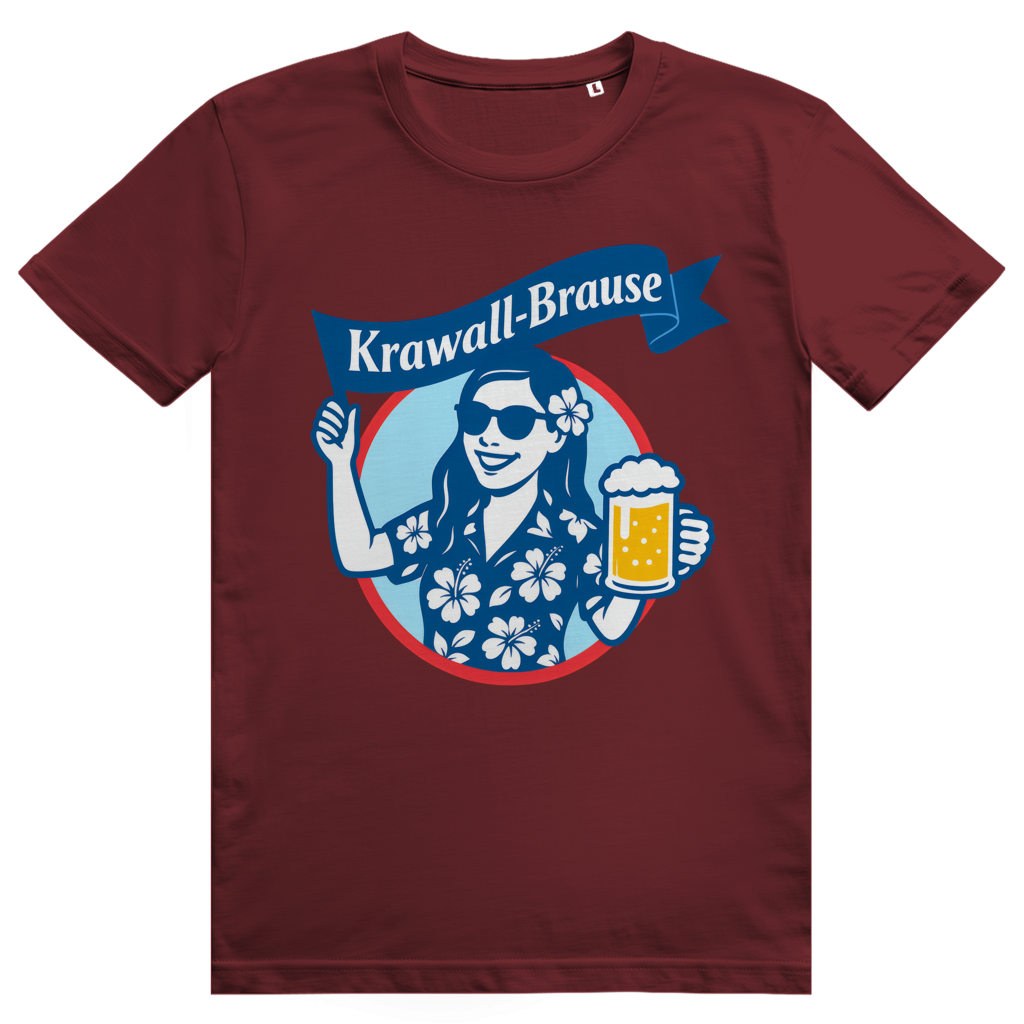 Krawallbrause (Frau) - Lustiges Bier Meme - Premium Bio Unisex T-Shirt