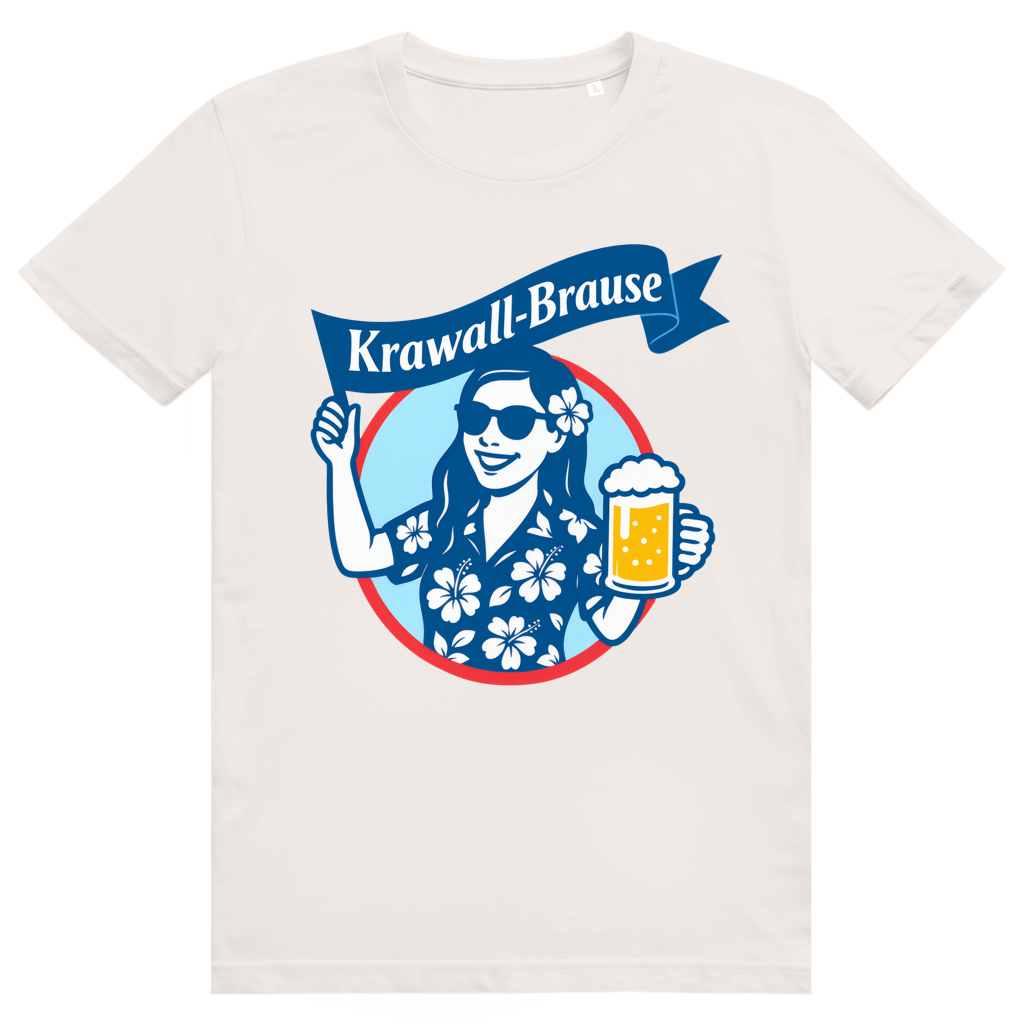 Krawallbrause (Frau) - Lustiges Bier Meme - Premium Bio Unisex T-Shirt