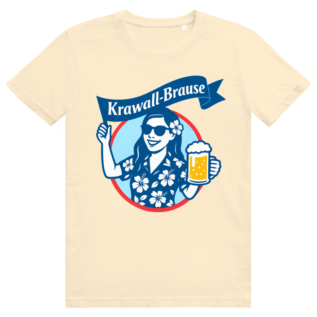 Krawallbrause (Frau) - Lustiges Bier Meme - Premium Bio Unisex T-Shirt