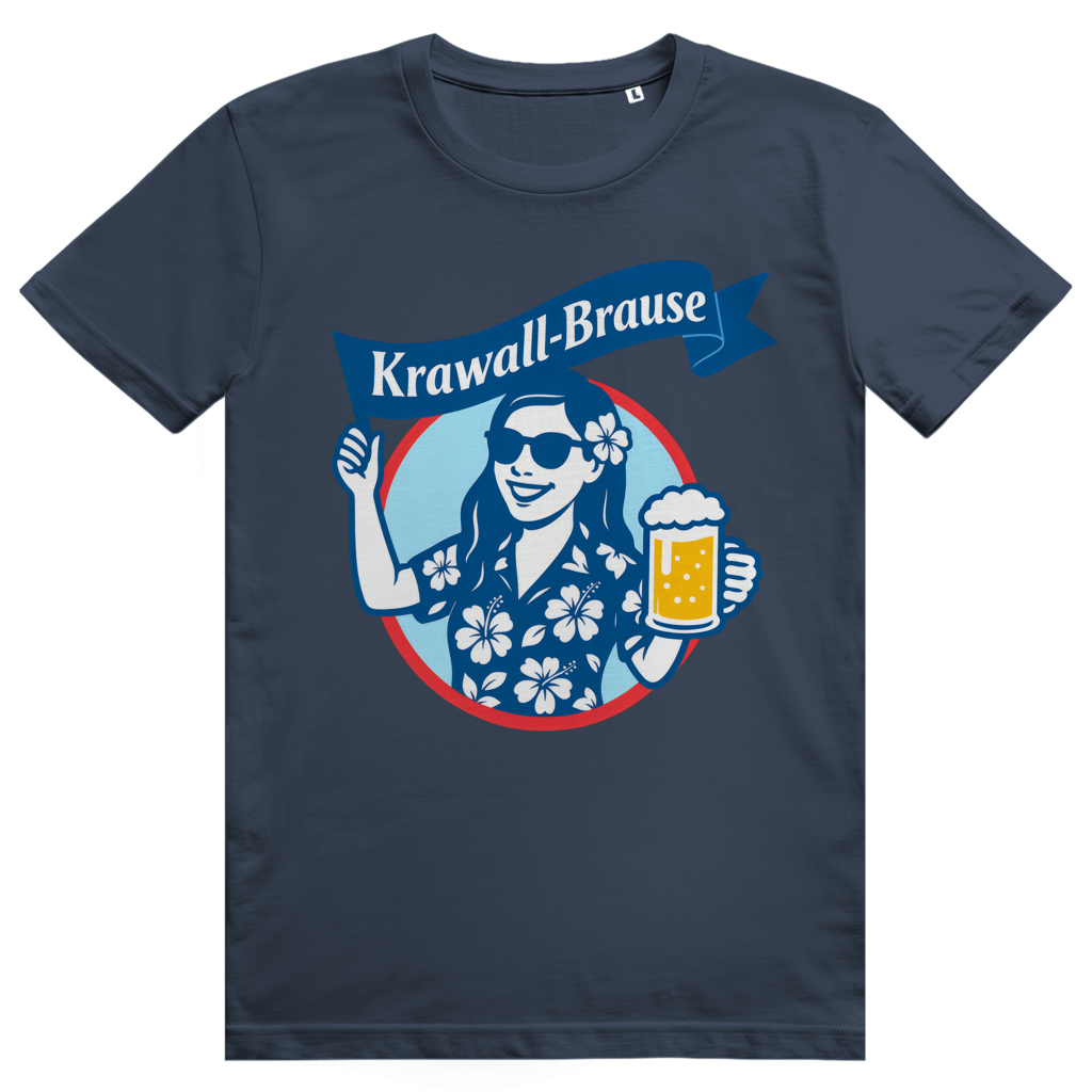Krawallbrause (Frau) - Lustiges Bier Meme - Premium Bio Unisex T-Shirt