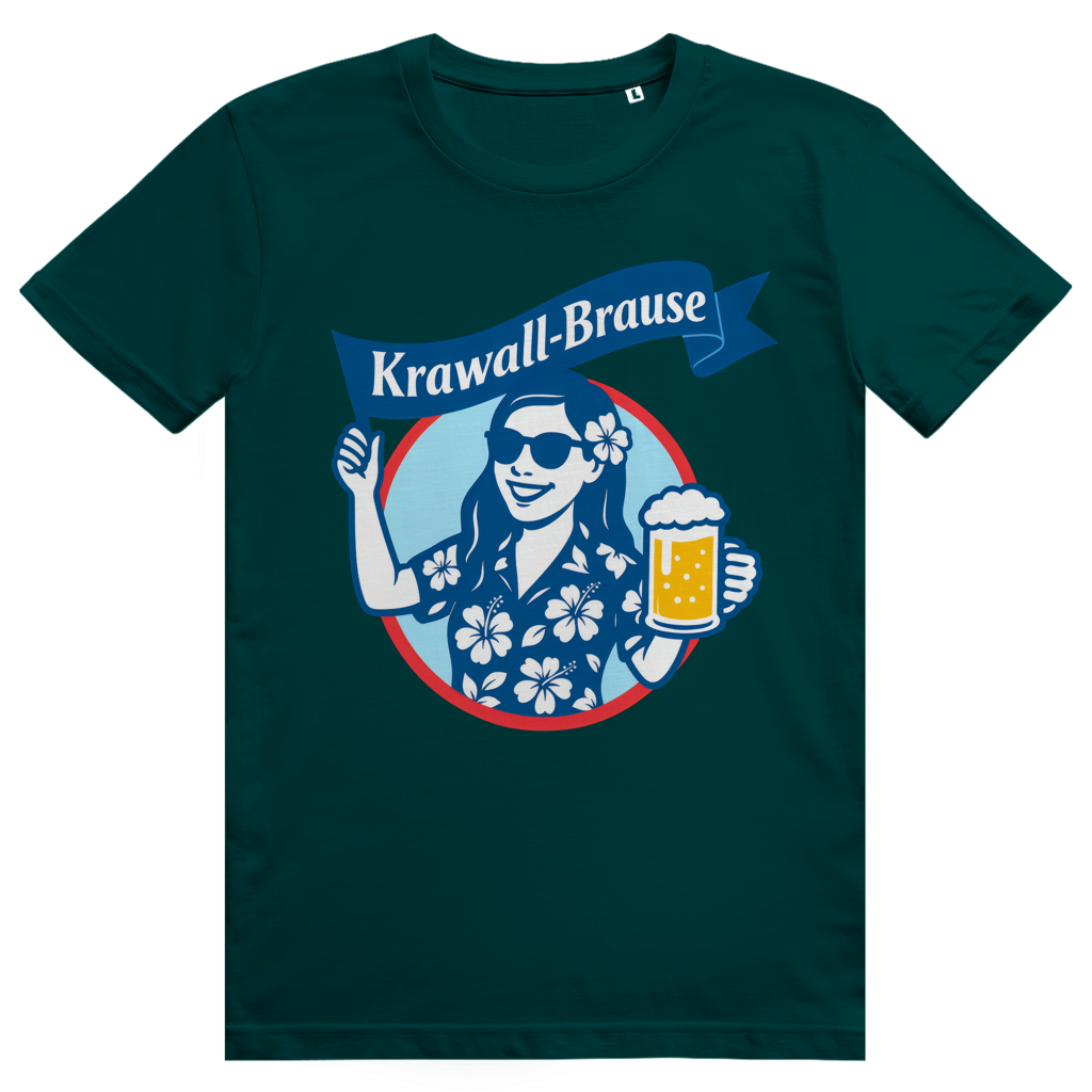 Krawallbrause (Frau) - Lustiges Bier Meme - Premium Bio Unisex T-Shirt