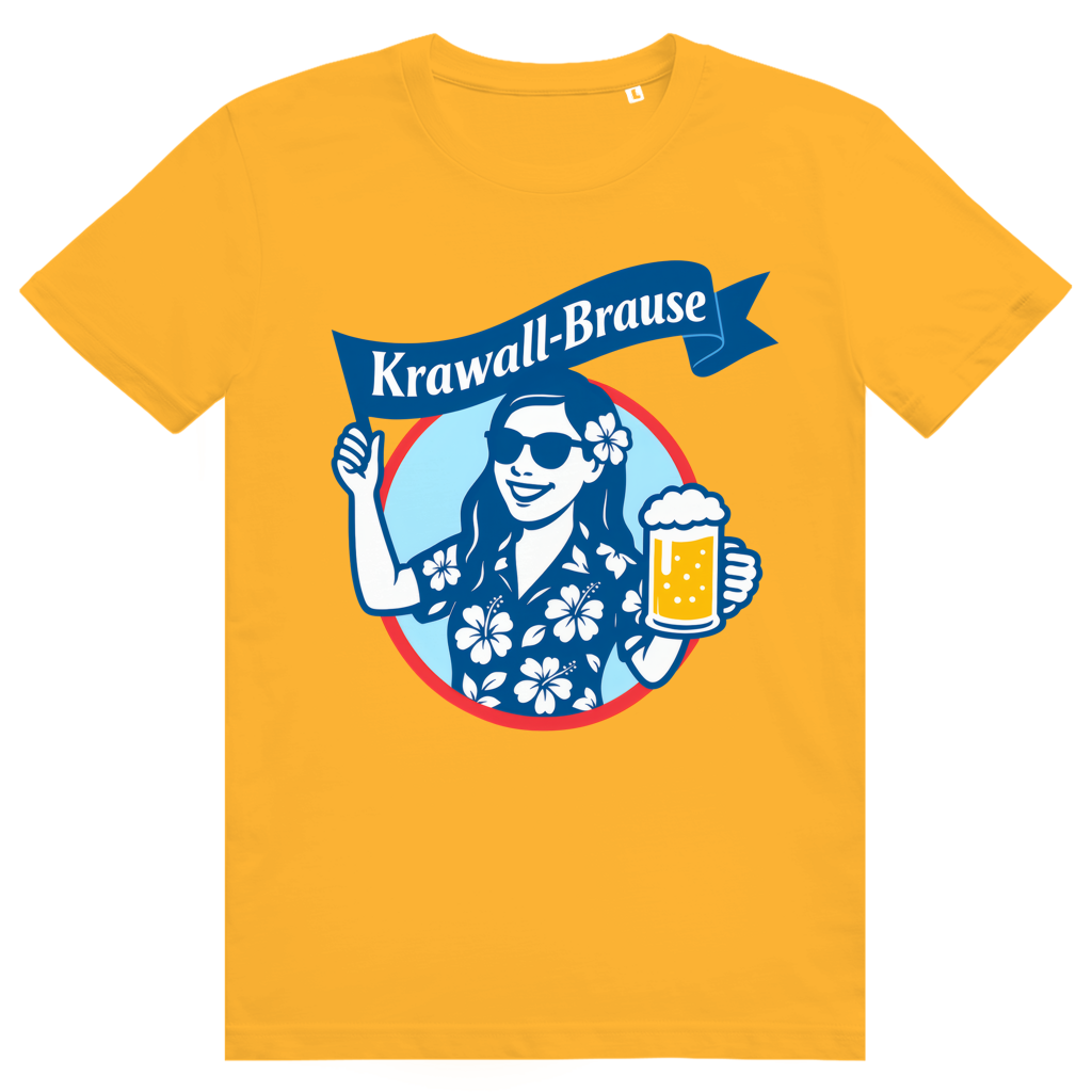 Krawallbrause (Frau) - Lustiges Bier Meme - Premium Bio Unisex T-Shirt