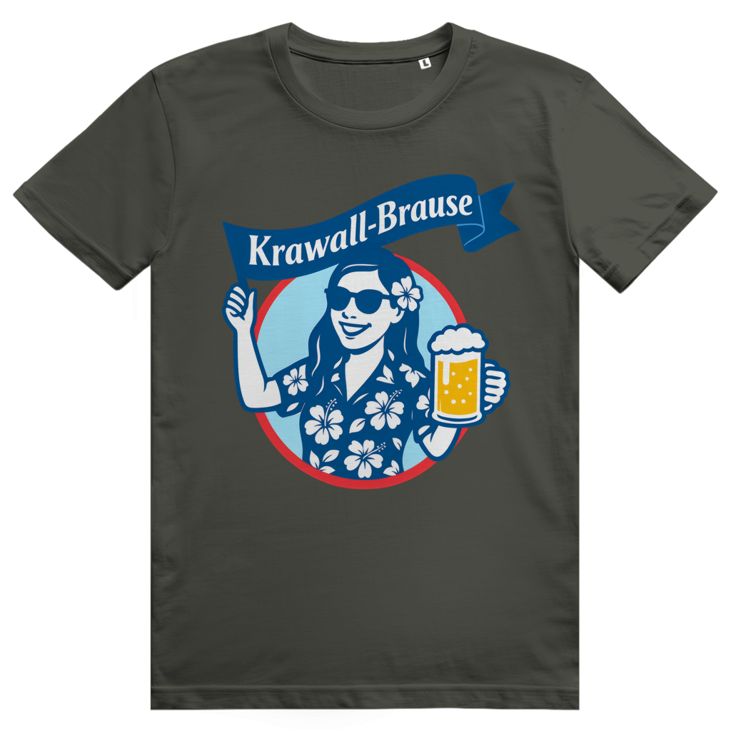 Krawallbrause (Frau) - Lustiges Bier Meme - Premium Bio Unisex T-Shirt
