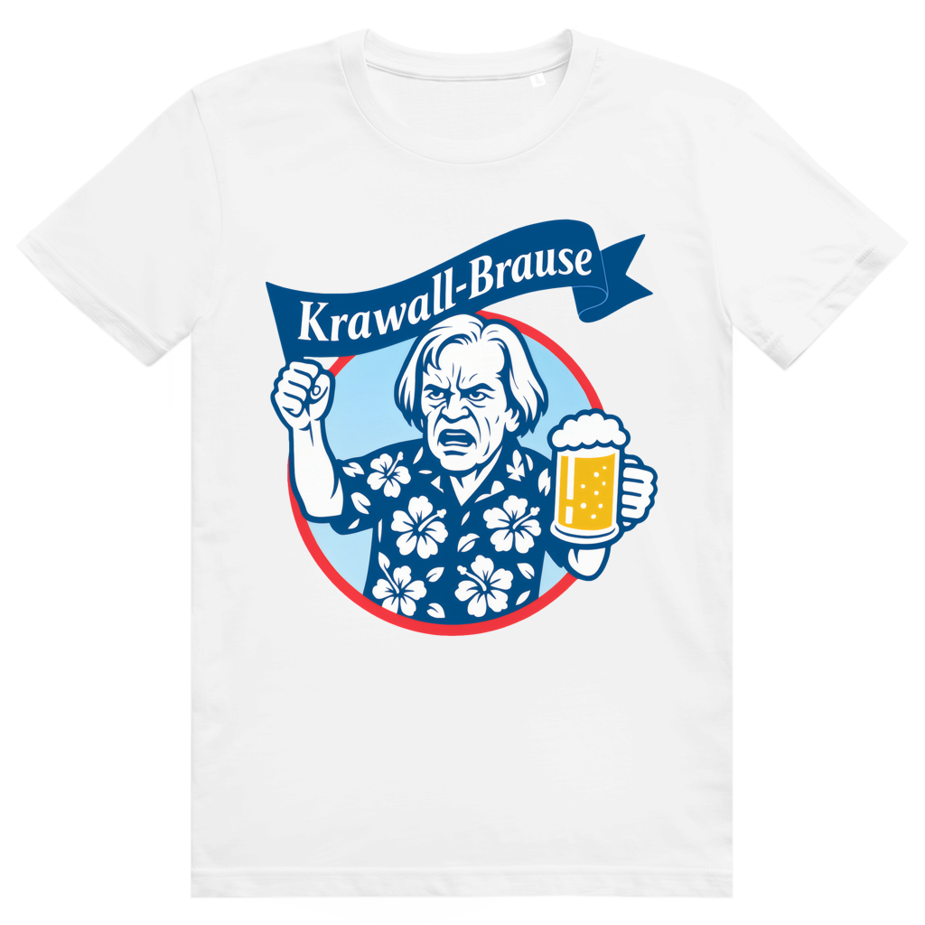 Krawallbrause (Klaus Kinski) - Lustiges Bier Meme - Premium Bio Unisex T-Shirt