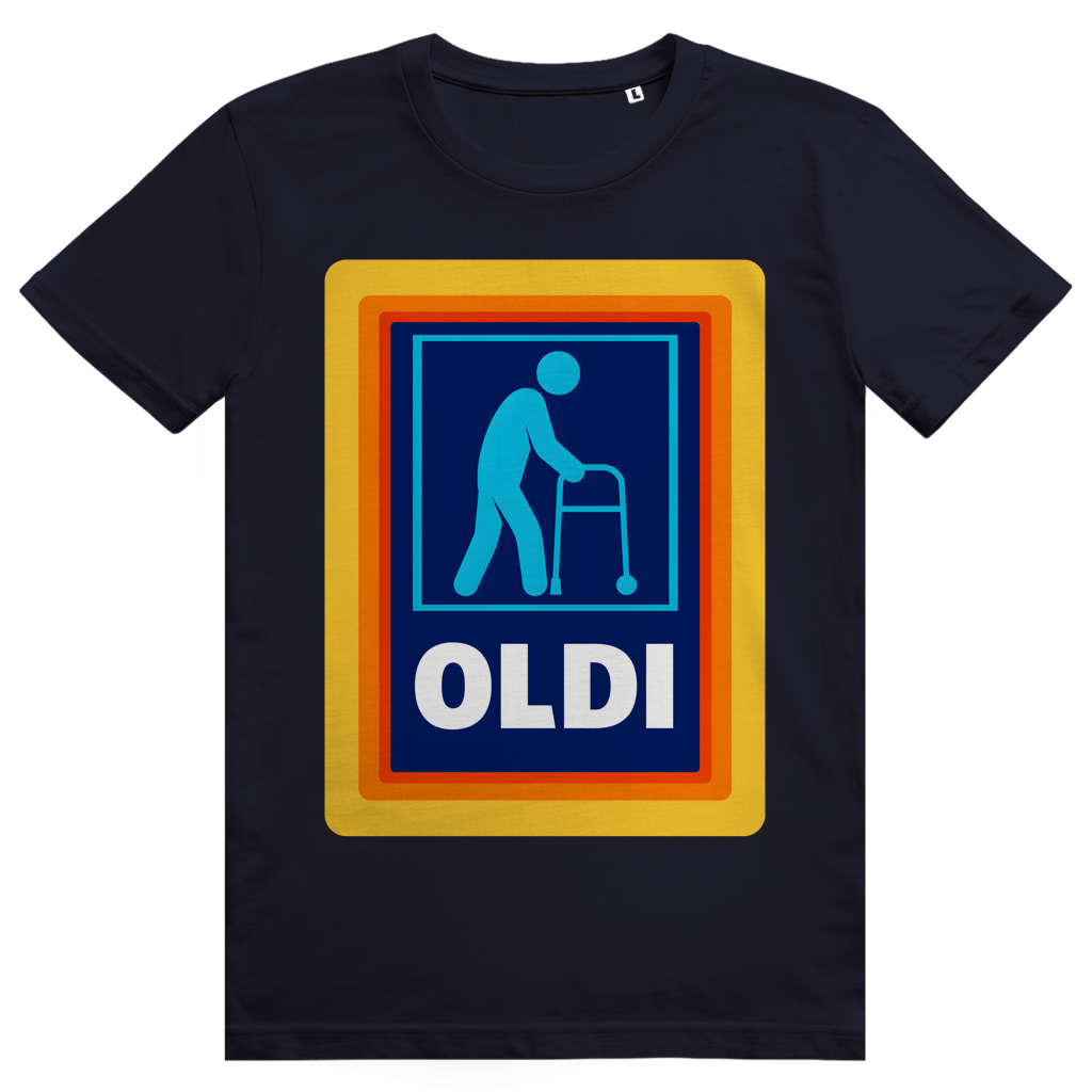 OLDI - Lustiges Discounter Statement - Premium Bio Unisex T-Shirt