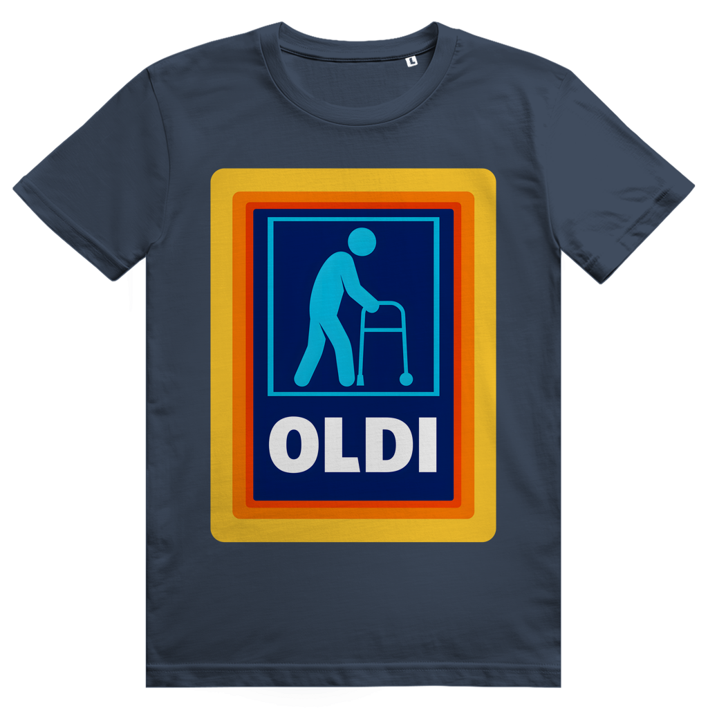 OLDI - Lustiges Discounter Statement - Premium Bio Unisex T-Shirt