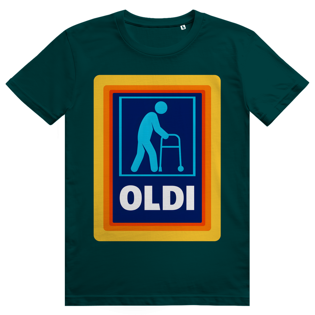 OLDI - Lustiges Discounter Statement - Premium Bio Unisex T-Shirt