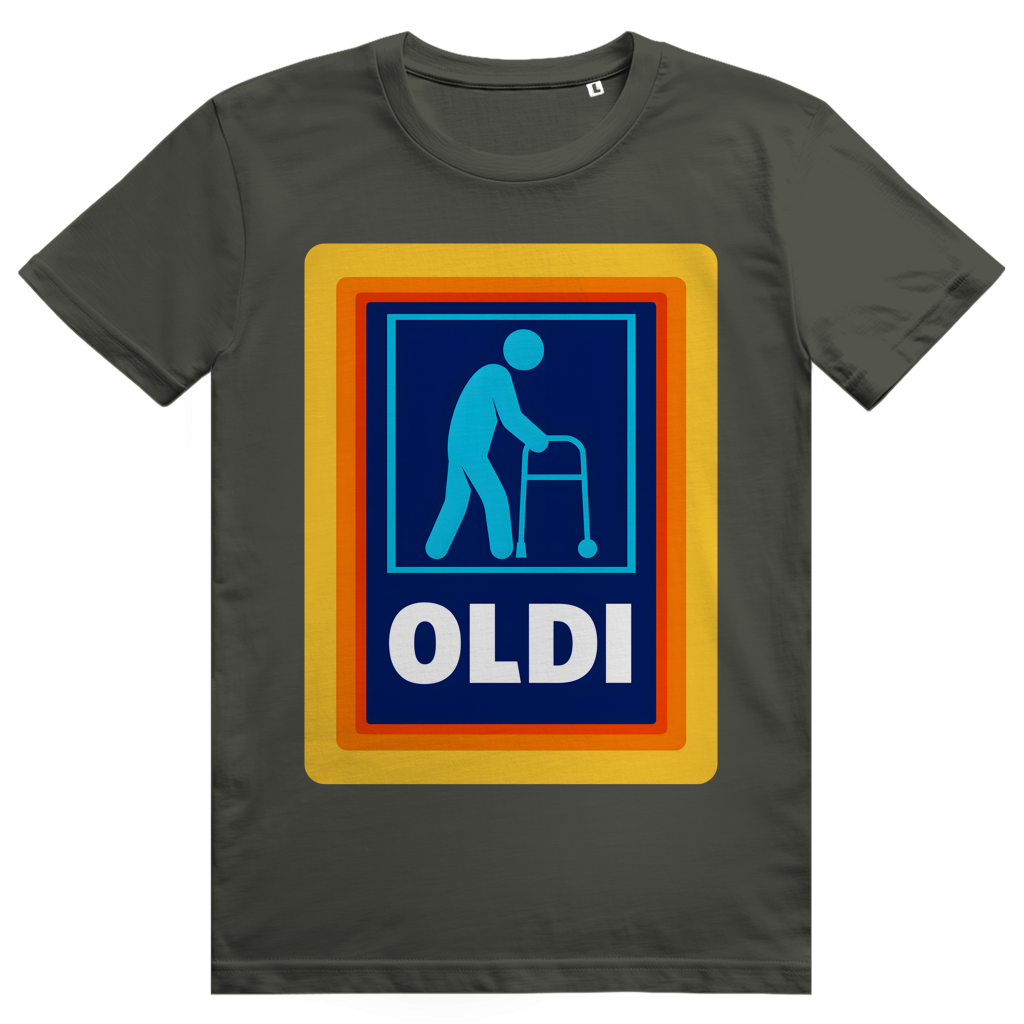 OLDI - Lustiges Discounter Statement - Premium Bio Unisex T-Shirt