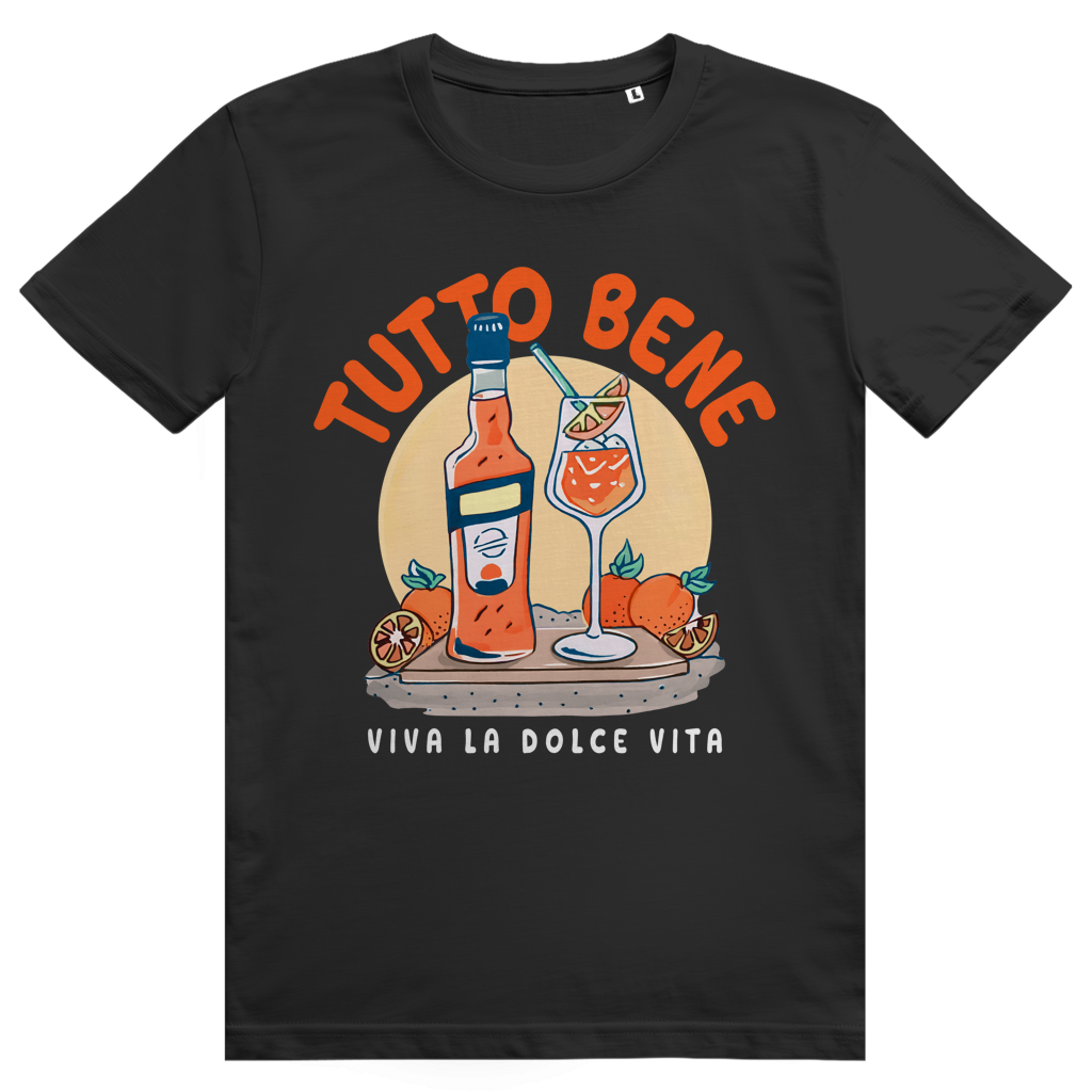 Tutto Bene Viva La Dolce Vita - Aperol Spritz Italien - Premium Bio Unisex T-Shirt