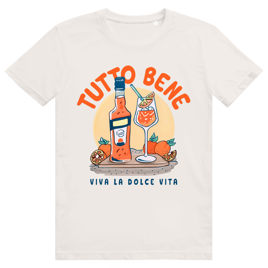 Tutto Bene Viva La Dolce Vita - Aperol Spritz Italien - Premium Bio Unisex T-Shirt