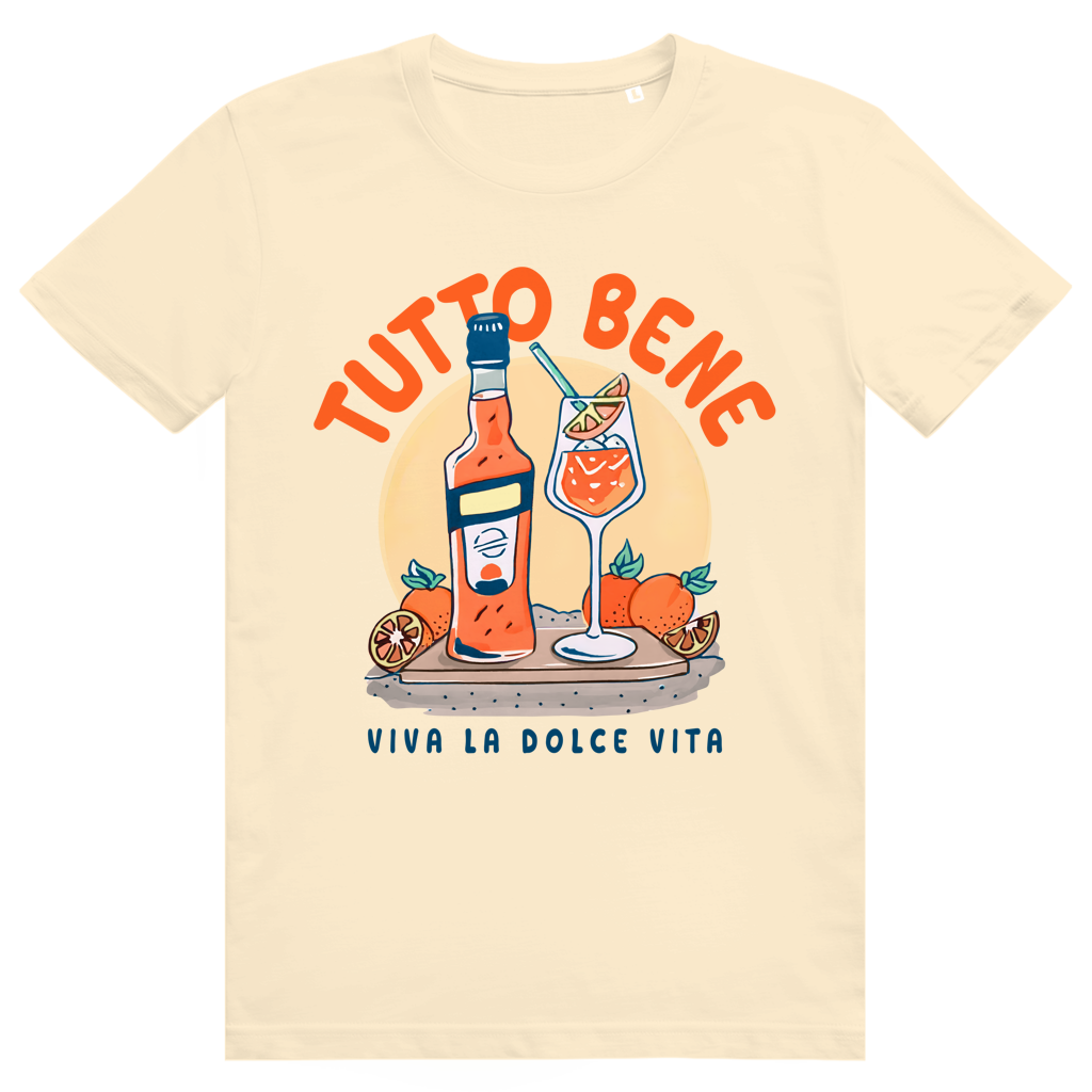 Tutto Bene Viva La Dolce Vita - Aperol Spritz Italien - Premium Bio Unisex T-Shirt