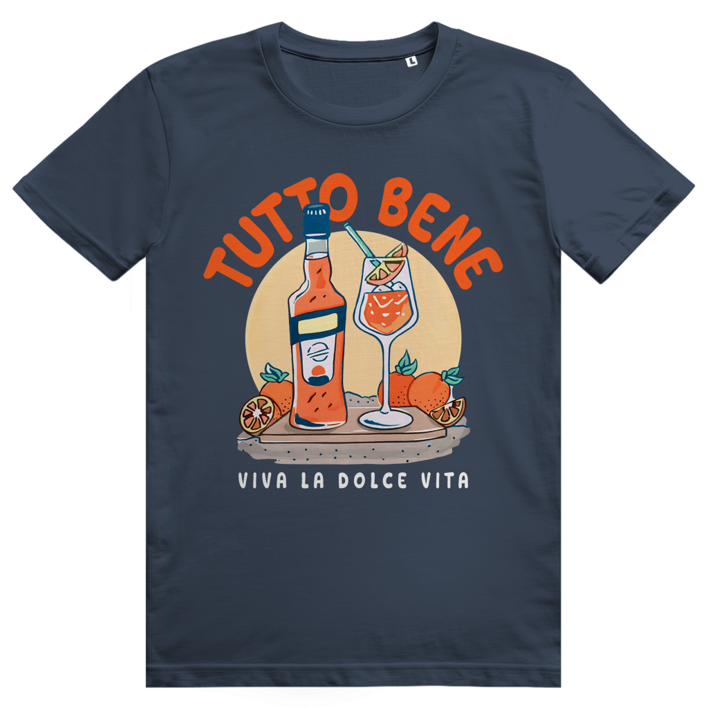 Tutto Bene Viva La Dolce Vita - Aperol Spritz Italien - Premium Bio Unisex T-Shirt