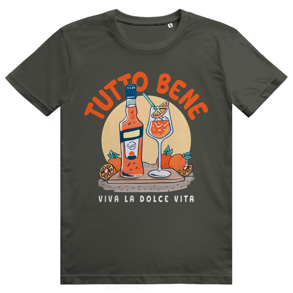 Tutto Bene Viva La Dolce Vita - Aperol Spritz Italien - Premium Bio Unisex T-Shirt