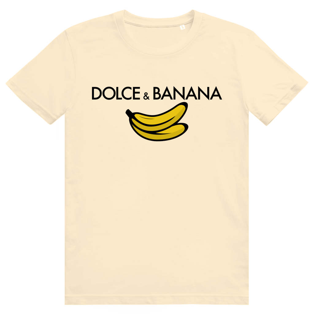 Dolce & Banana - Lustiges Mode Meme Statement - Premium Bio Unisex T-Shirt