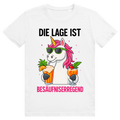 Die Lage ist besäufniserregend - Lustiges Party Statement - Premium Bio Unisex T-Shirt