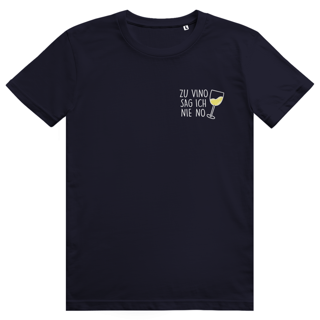 Zu Vino sag ich nie no - Lustiges Weißwein Wein Wortspiel - Premium Bio Unisex T-Shirt