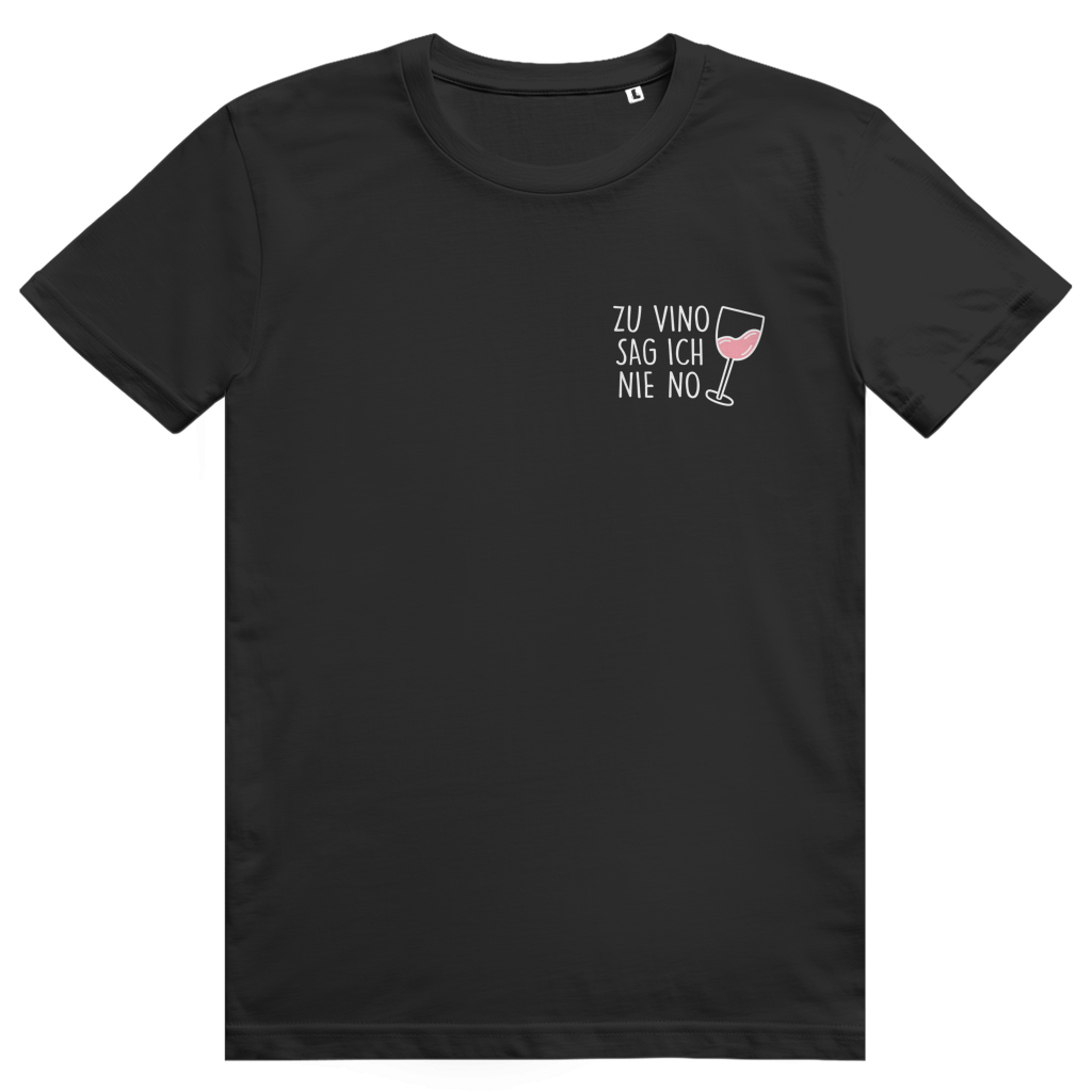 Zu Vino sag ich nie no - Lustiges Rosé Wein Wortspiel - Premium Bio Unisex T-Shirt