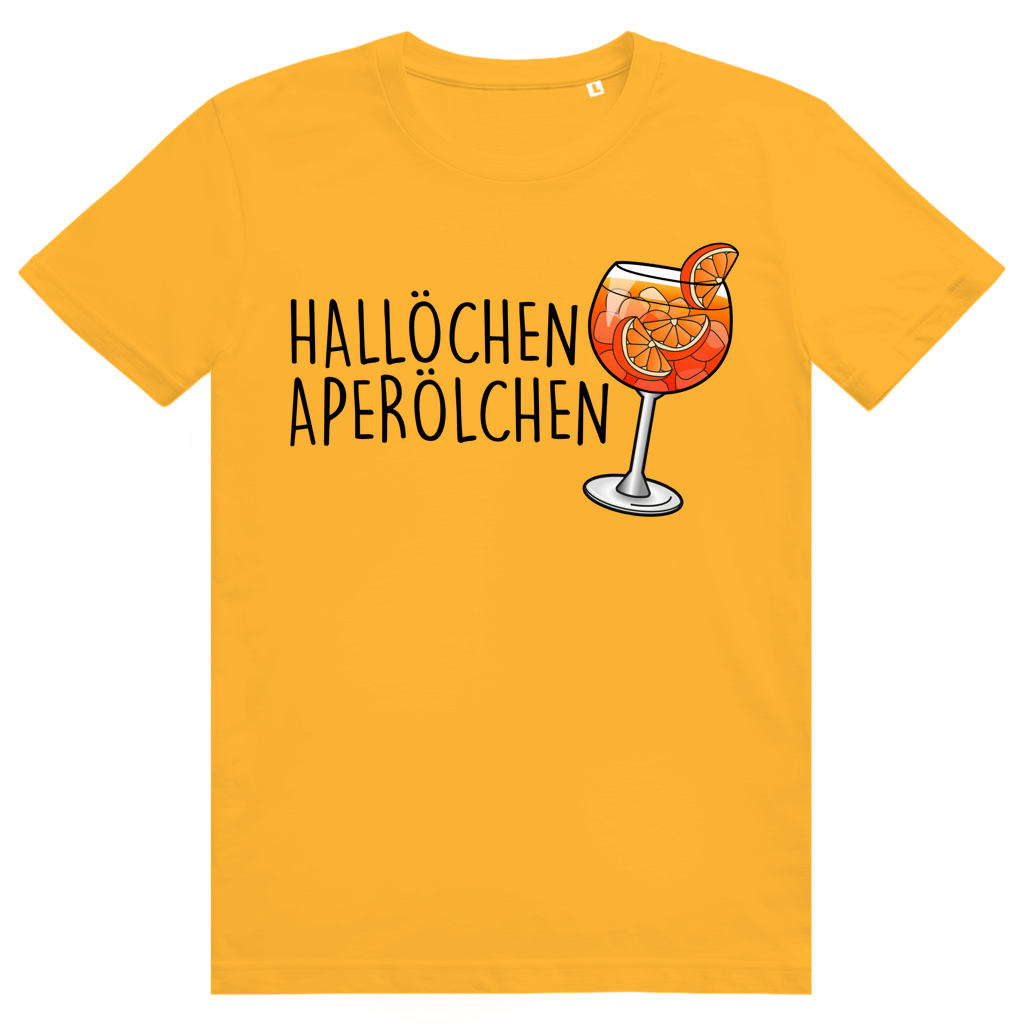 Hallöchen Aperölchen - Aperol Spritz Aperitivo Vibes - Premium Bio Unisex T-Shirt