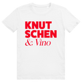 Knutschen und Vino - Lustiges Wein Wortspiel - Premium Bio Unisex T-Shirt