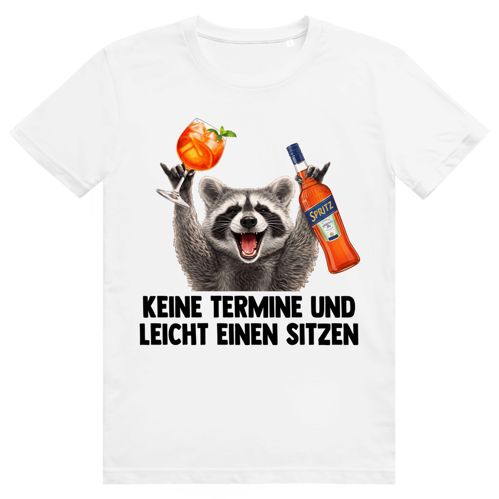 Keine Termine und leicht einen sitzen - Aperol Spritz Pedro Meme - Premium Bio Unisex T-Shirt