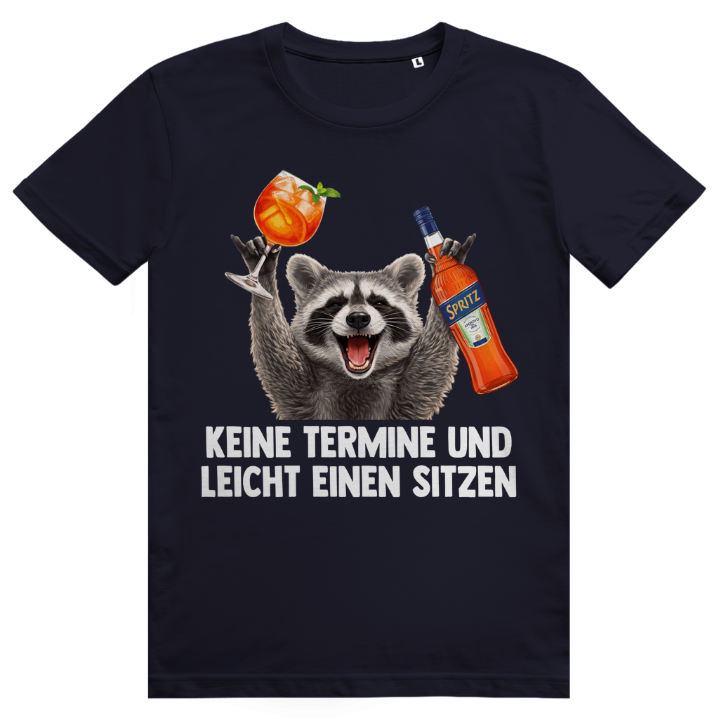 Keine Termine und leicht einen sitzen - Aperol Spritz Pedro Meme - Premium Bio Unisex T-Shirt