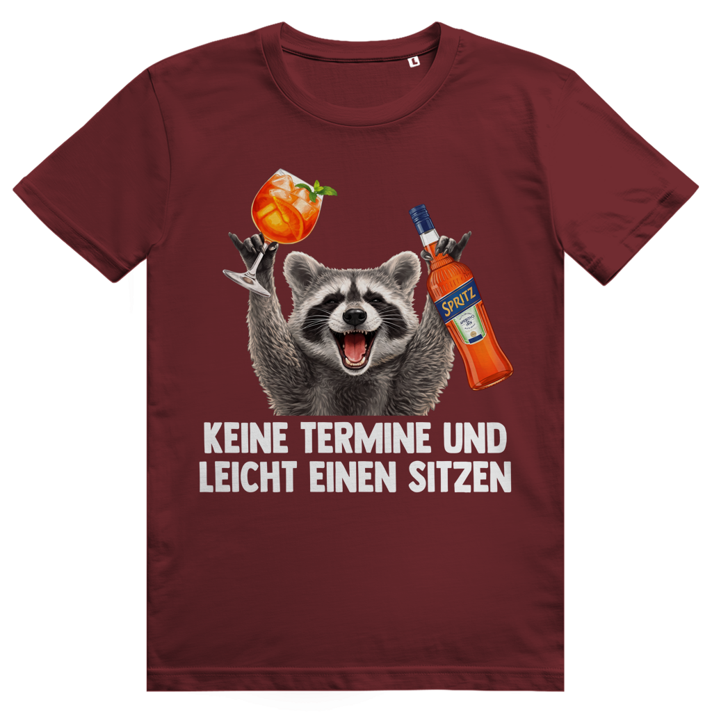 Keine Termine und leicht einen sitzen - Aperol Spritz Pedro Meme - Premium Bio Unisex T-Shirt