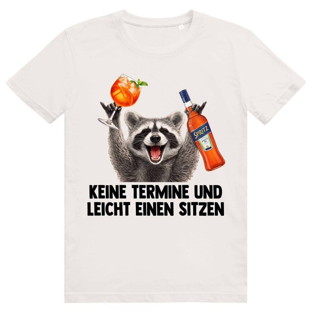 Keine Termine und leicht einen sitzen - Aperol Spritz Pedro Meme - Premium Bio Unisex T-Shirt