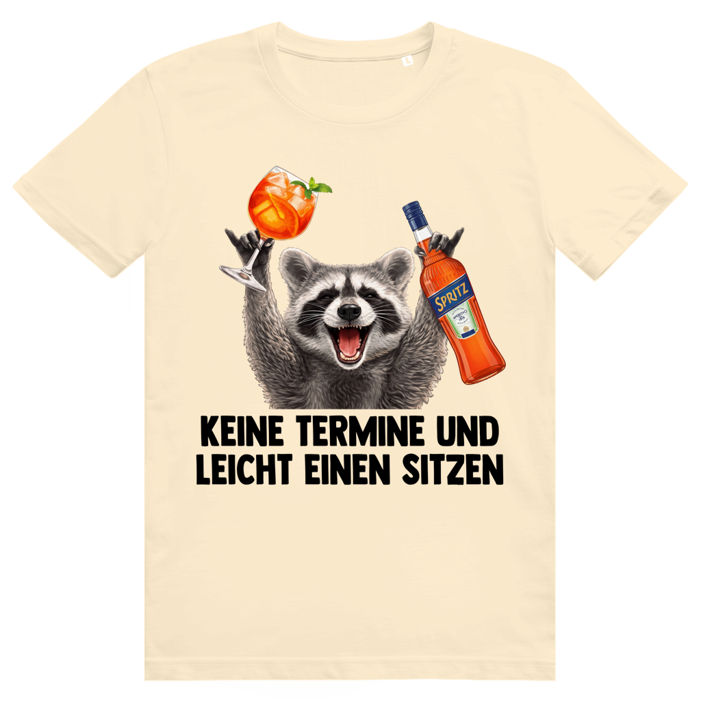 Keine Termine und leicht einen sitzen - Aperol Spritz Pedro Meme - Premium Bio Unisex T-Shirt