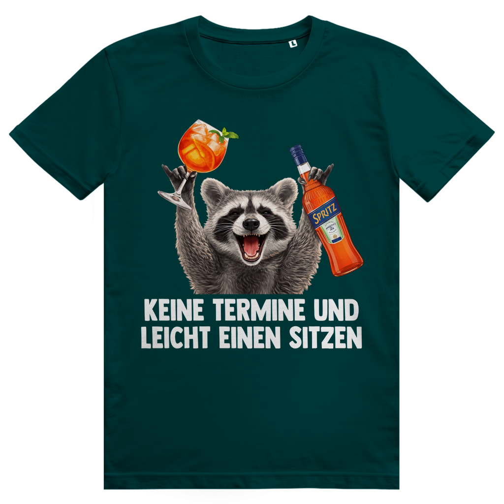 Keine Termine und leicht einen sitzen - Aperol Spritz Pedro Meme - Premium Bio Unisex T-Shirt