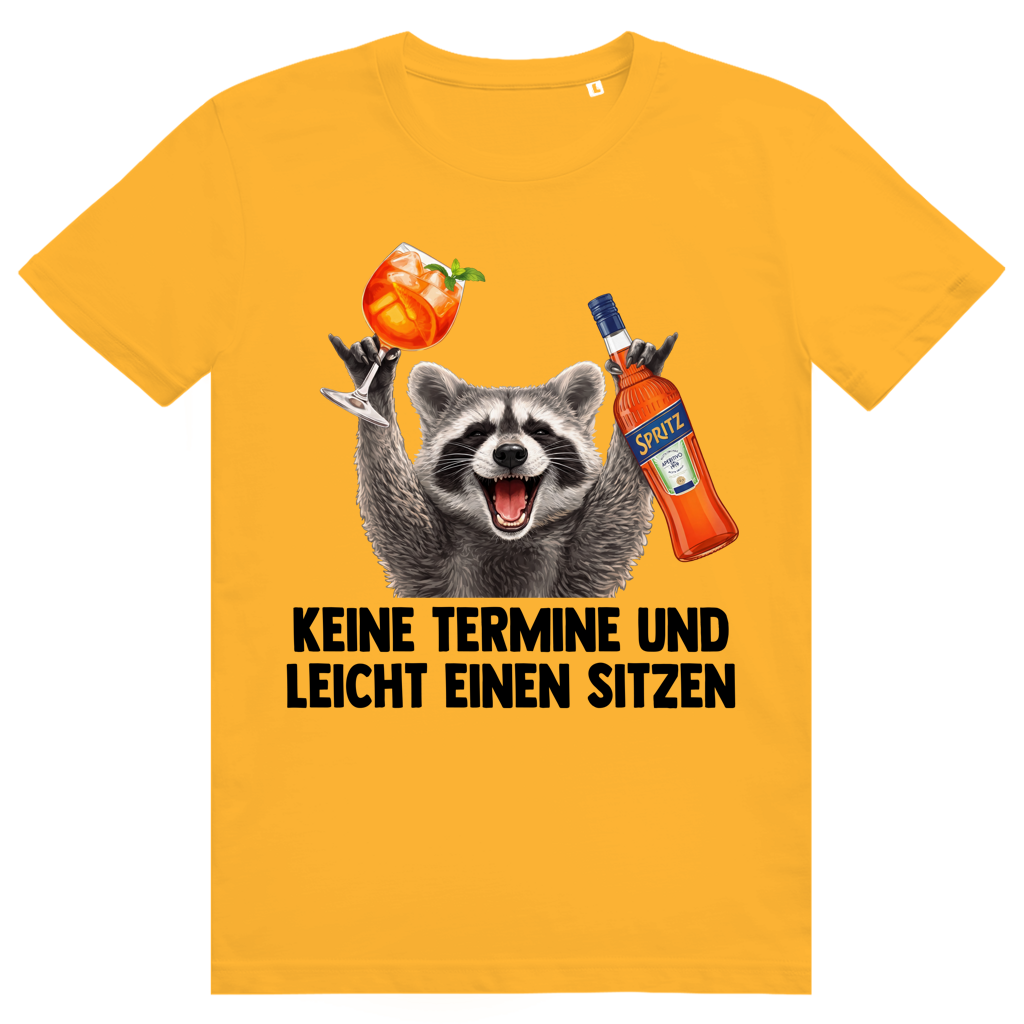 Keine Termine und leicht einen sitzen - Aperol Spritz Pedro Meme - Premium Bio Unisex T-Shirt