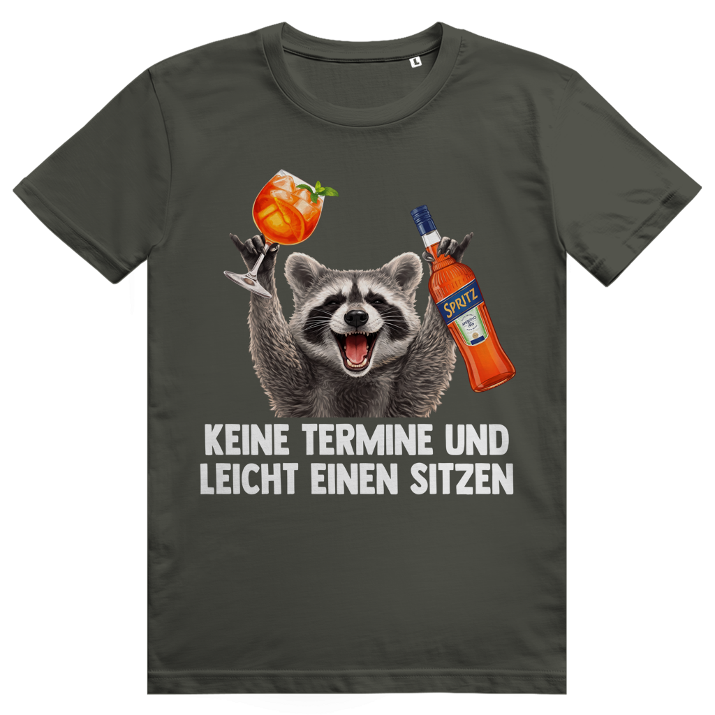 Keine Termine und leicht einen sitzen - Aperol Spritz Pedro Meme - Premium Bio Unisex T-Shirt