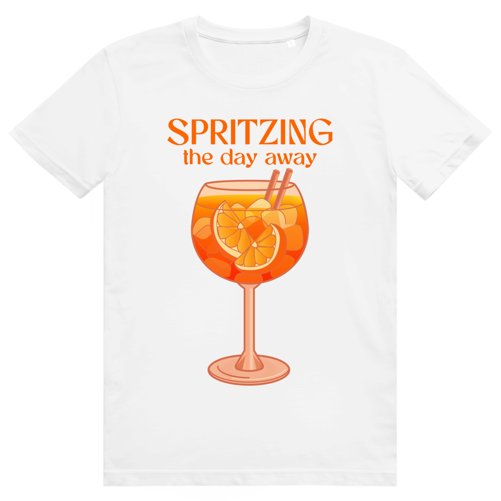 Spritzing The Day Away - Aperol Spritz Sommer Vibes - Premium Bio Unisex T-Shirt