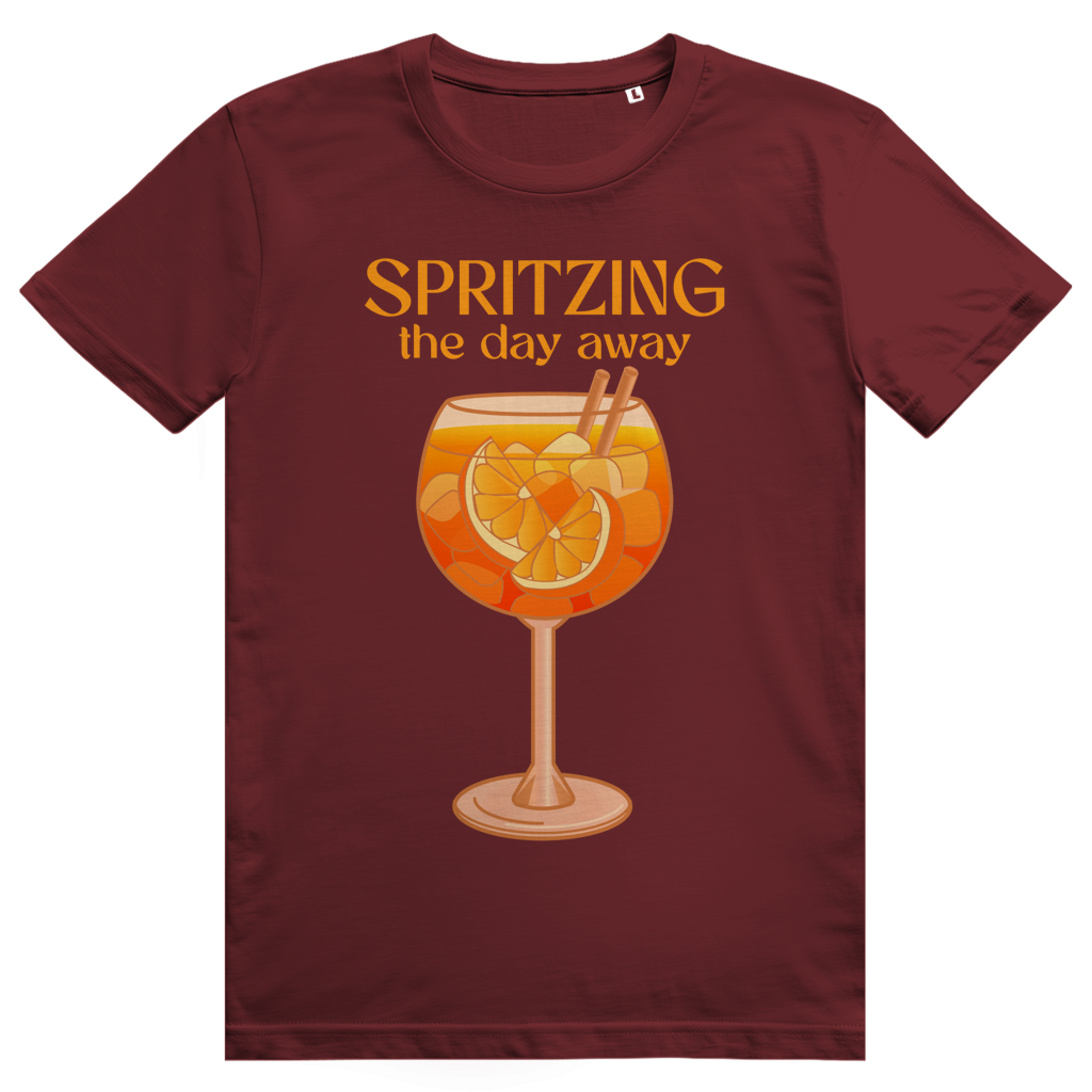 Spritzing The Day Away - Aperol Spritz Sommer Vibes - Premium Bio Unisex T-Shirt