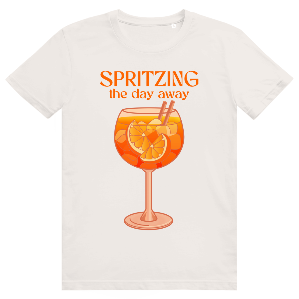 Spritzing The Day Away - Aperol Spritz Sommer Vibes - Premium Bio Unisex T-Shirt