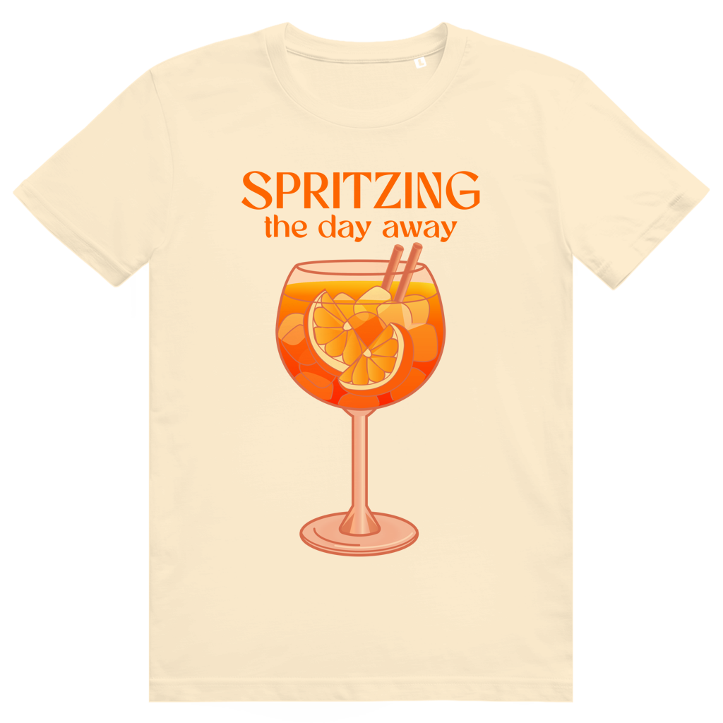 Spritzing The Day Away - Aperol Spritz Sommer Vibes - Premium Bio Unisex T-Shirt