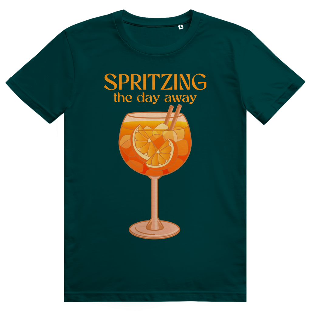 Spritzing The Day Away - Aperol Spritz Sommer Vibes - Premium Bio Unisex T-Shirt