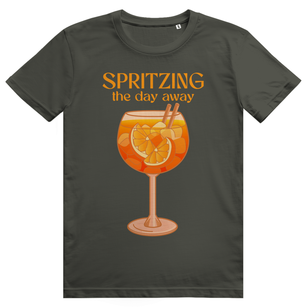 Spritzing The Day Away - Aperol Spritz Sommer Vibes - Premium Bio Unisex T-Shirt
