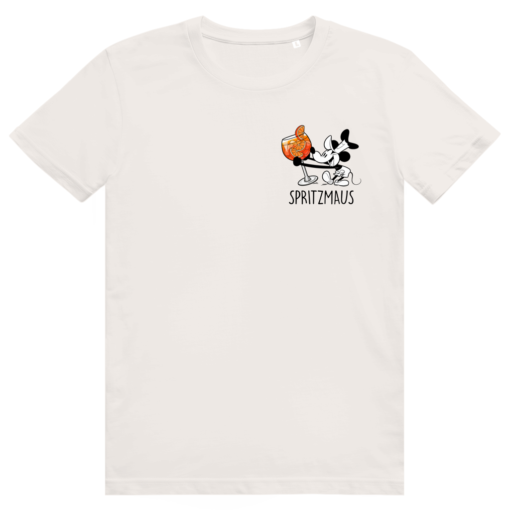 Spritzmaus - Aperol Spritz Mouse Pocket Print - Premium Bio Unisex T-Shirt