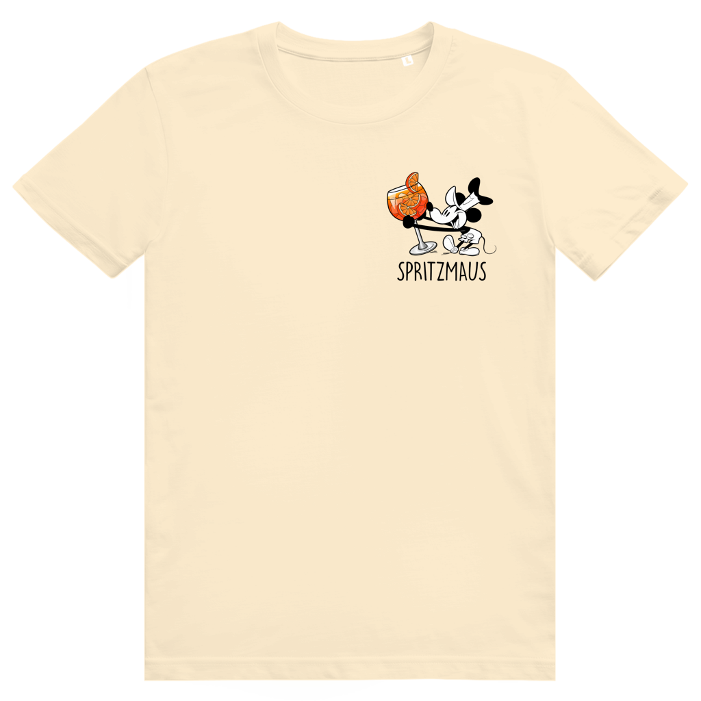Spritzmaus - Aperol Spritz Mouse Pocket Print - Premium Bio Unisex T-Shirt