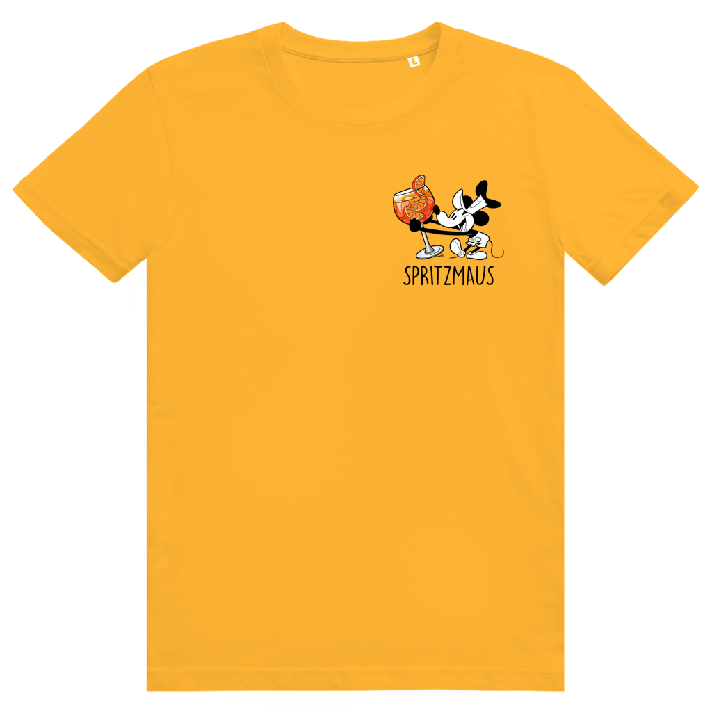Spritzmaus - Aperol Spritz Mouse Pocket Print - Premium Bio Unisex T-Shirt