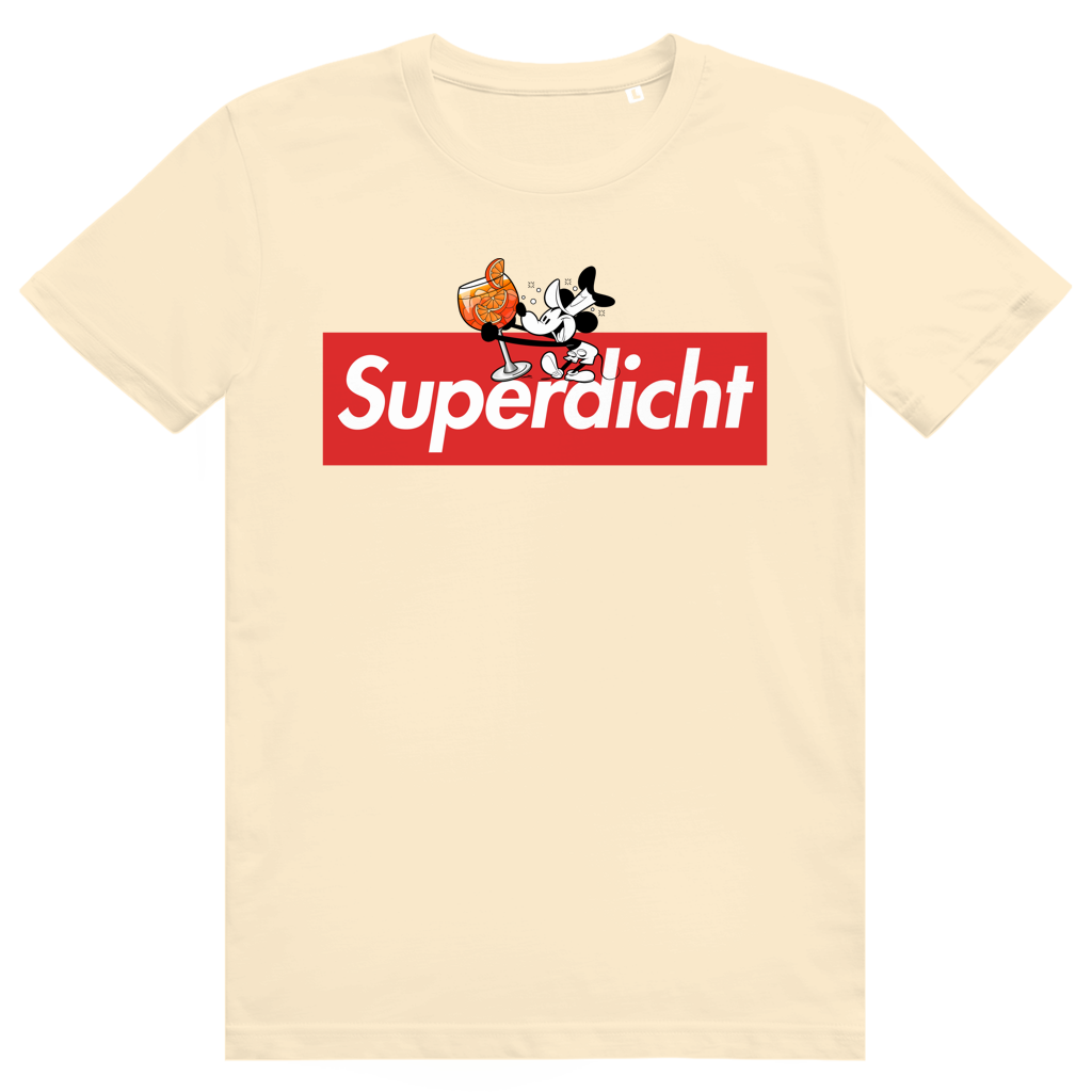Superdicht - Aperol Spritz Mouse Meme - Premium Bio Unisex T-Shirt
