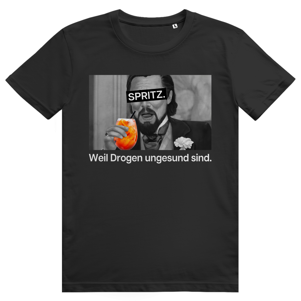 Spritz weil Drogen ungesund sind - Aperol Spritz Frecher Spruch - Premium Bio Unisex T-Shirt