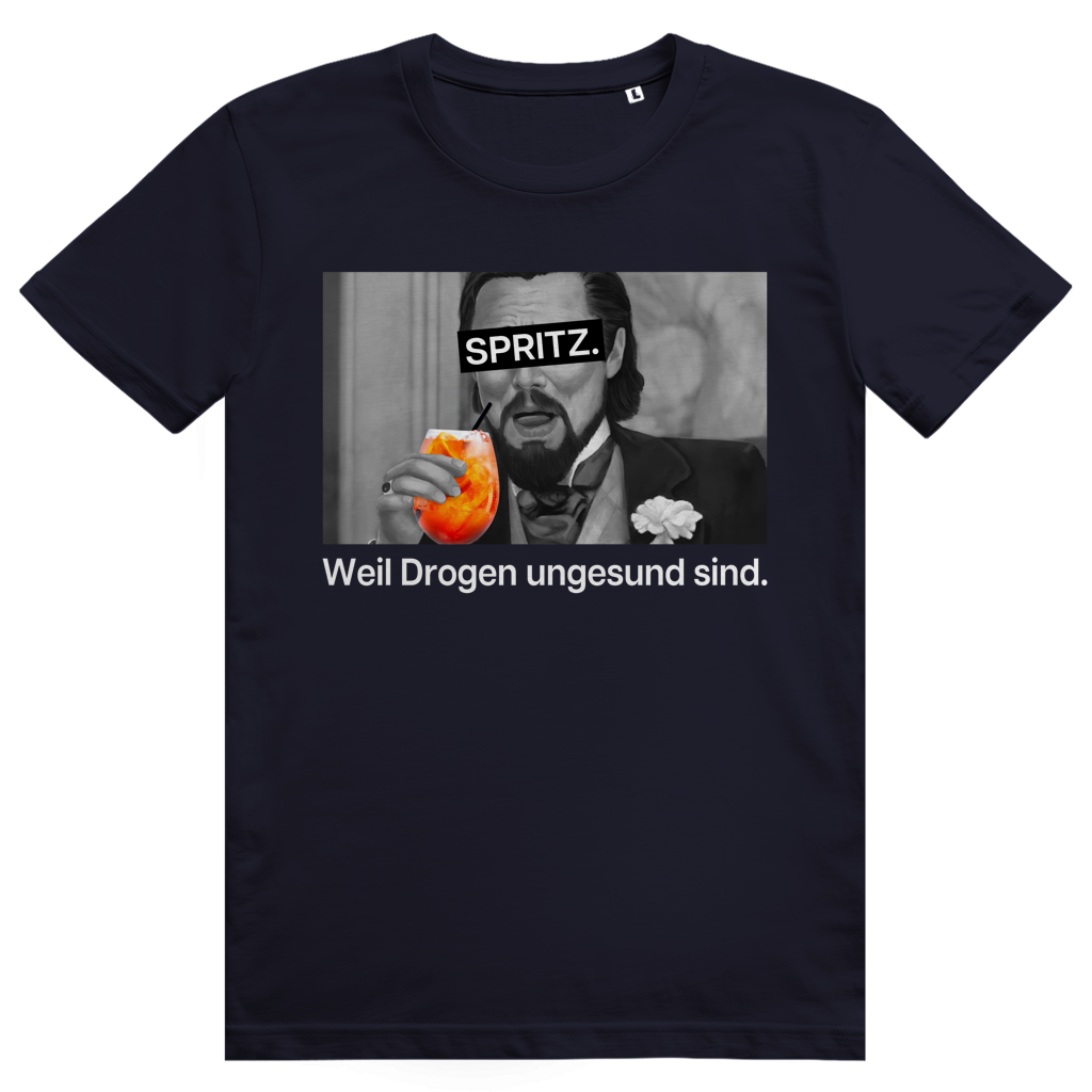 Spritz weil Drogen ungesund sind - Aperol Spritz Frecher Spruch - Premium Bio Unisex T-Shirt